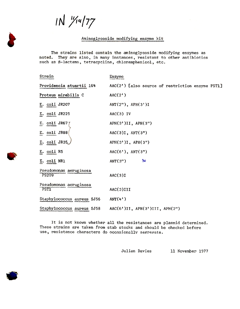 Julian Davies2EML 11-14-77 Prong Tests